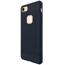 Apple iPhone 8 / 7 karbon mintás tok - KÉK
