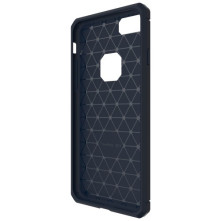 Apple iPhone 8 / 7 karbon mintás tok - KÉK
