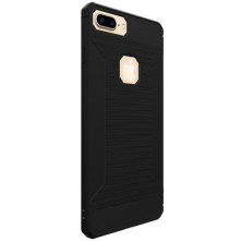 Apple iPhone 8 Plus / 7 Plus karbon mintás tok - FEKETE