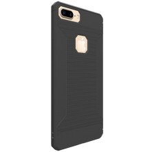 Apple iPhone 8 Plus / 7 Plus karbon mintás tok - SZÜRKE