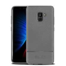 IVSO TPU rugalmas tok Samsung Galaxy A8 (2018) készülékhez - SZÜRKE