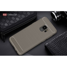 Samsung Galaxy S9 karbon mintás tok - SZÜRKE