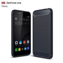 Asus Zenfone Live ZB501KL karbon mintás tok - KÉK
