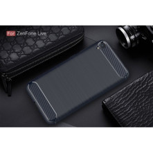 Asus Zenfone Live ZB501KL karbon mintás tok - KÉK
