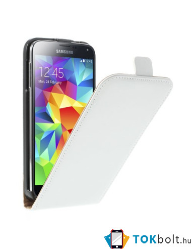Samsung Galaxy S5 telefontok - elegáns - fehér - lenyitható