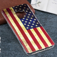 IMD mintás rugalmas TPU tok Samsung Galaxy S9 készülékhez - AMERIKAI ZÁSZLÓS