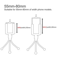 HAWEEL tripod - három lábú telefon állvány - FEKETE