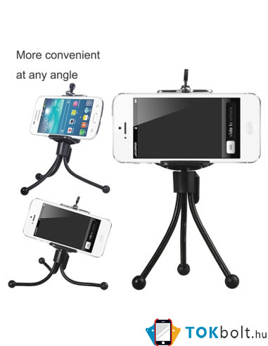 HAWEEL tripod - három lábú telefon állvány - FEKETE