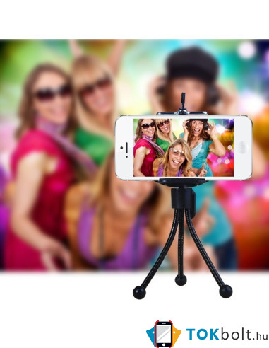 HAWEEL tripod - három lábú telefon állvány - FEKETE
