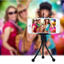 HAWEEL tripod - három lábú telefon állvány - FEKETE