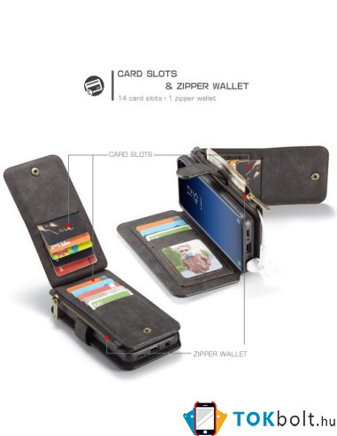 CaseMe notesztok Samsung Galaxy S9 Plus telefonhoz - FEKETE