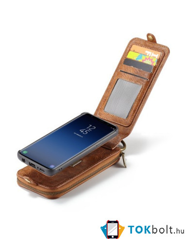 CaseMe notesz telefontok Samsung Galaxy S9 telefonhoz - FEKETE