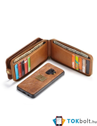 CaseMe notesz telefontok Samsung Galaxy S9 telefonhoz - FEKETE