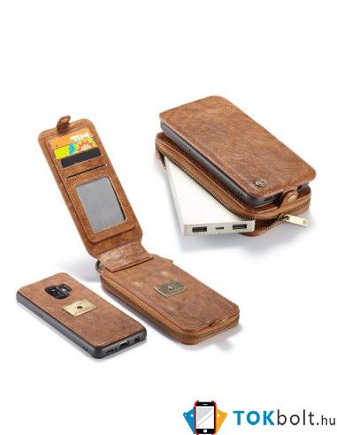 CaseMe notesz telefontok Samsung Galaxy S9 telefonhoz - FEKETE