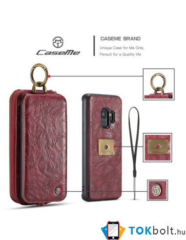 CaseMe notesz telefontok Samsung Galaxy S9 telefonhoz - PIROS