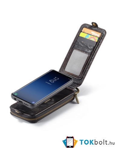 CaseMe notesz telefontok Samsung Galaxy S9 telefonhoz - FEKETE