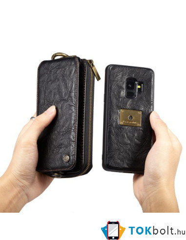 CaseMe notesz telefontok Samsung Galaxy S9 telefonhoz - FEKETE
