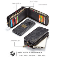 CaseMe notesz telefontok Samsung Galaxy S9 telefonhoz - FEKETE