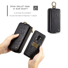 CaseMe notesz telefontok Samsung Galaxy S9 telefonhoz - FEKETE