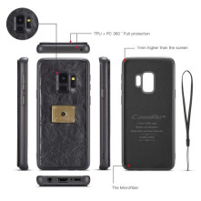 CaseMe notesz telefontok Samsung Galaxy S9 telefonhoz - FEKETE