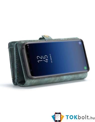 CaseMe 2 az 1-ben mappa tok Samsung Galaxy S9 telefonhoz - KÉK