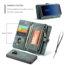 CaseMe 2 az 1-ben mappa tok Samsung Galaxy S9 telefonhoz - KÉK