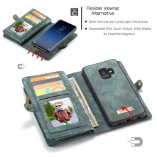 CaseMe 2 az 1-ben mappa tok Samsung Galaxy S9 telefonhoz - KÉK