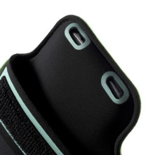 Karra csatolható zöld rugalmas anyagú telefontok sportoláshoz - 7,5*14 cm - ZÖLD