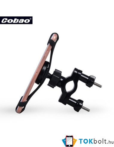 COBAO kormányra rögzíthető telefontartó 3-6 inches készülékekhez - FEKETE