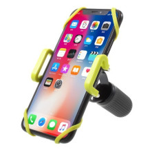 IDMIX DM05 kormányra rögzíthető univerzális telefontartó 4-10 cm széles készülékekhez - FEKETE