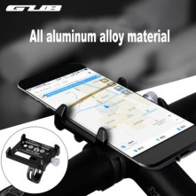 G-85 univerzális kormányra rögzíthető masszív aluminium telefontartó 67-100 mm széles készülékekhez - FEKETE