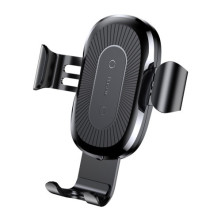 BASEUS univerzális teleszkópos műszerfalra rögzíthető wireless töltős autós tartó - FEKETE