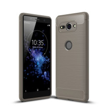 Sony Xperia XZ2 Compact karbon mintás tok - SZÜRKE