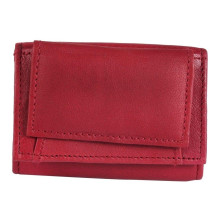 Excellanc mini piros bőr pénztárca - 8x5 cm - 495232050008