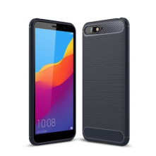 Huawei Y6 (2018) / Honor 7A karbon mintás tok - KÉK
