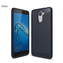 Huawei Y7 Prime (2018) / Enjoy 7 Plus karbon mintás tok - KÉK
