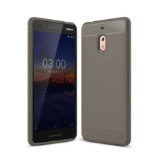 Nokia 2.1 karbon mintás tok - SZÜRKE