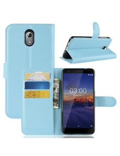 Oldalra nyíló tok Nokia 3.1 telefonhoz - KÉK