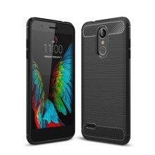 LG K8 (2018) karbon mintás tok - FEKETE