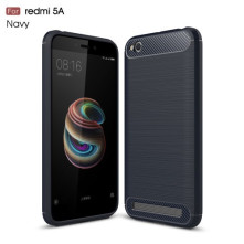 Xiaomi Redmi 5A karbon mintás tok - KÉK
