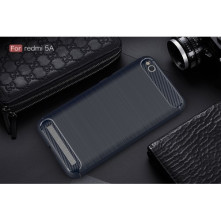 Xiaomi Redmi 5A karbon mintás tok - KÉK