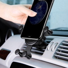 BASEUS Gravity szellőzőrácsra rögzíthető univerzális telefon autóstartó - SMILE MINTÁS