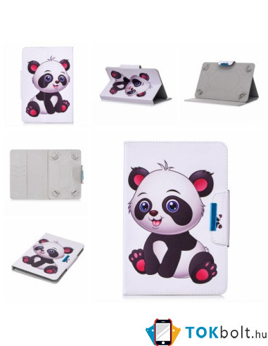Univerzális mintás táblagép tok 7 colos készülékekhez - KIS PANDA