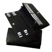 LandLeder nagyméretű pénztárca - 19x10 cm - FEKETE - 0180-20