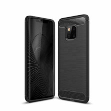 Huawei Mate 20 Pro karbon mintás tok - FEKETE