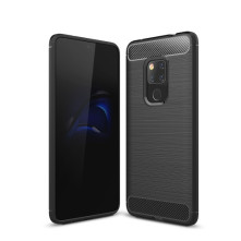 Huawei Mate 20 karbon mintás tok - FEKETE
