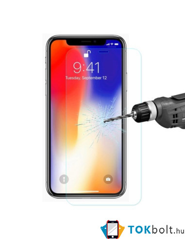 Kijelzővédő karcálló edzett üveg Apple iPhone XR típusú telefonhoz