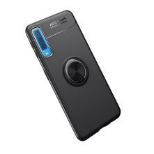 Samsung Galaxy A7 (2018) gyűrűs tok - FEKETE