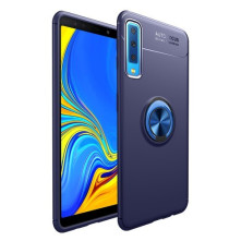 Samsung Galaxy A7 (2018) gyűrűs tok - KÉK