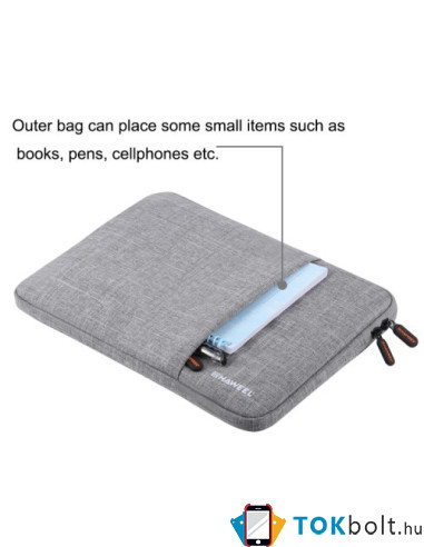HAWEEL univerzális vízhatlan, ütéselnyelő tok max. 15 colos laptop / notebook készülékekhez - SZÜRKE